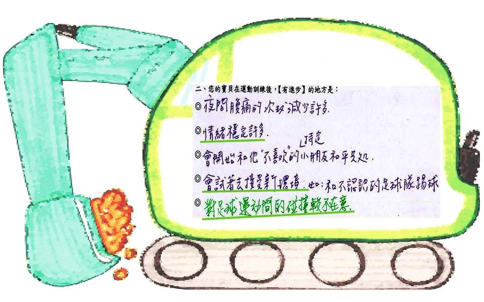 情緒困擾的男孩，進小一前的訓練成果